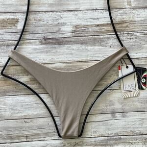 Fae Swim ZENITH Bikini Bottom - Toffee - G-String - High Cut - Minimal Coverage